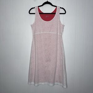 Columbia Women’s See Through You Burnout Dress White Pink Size Medium